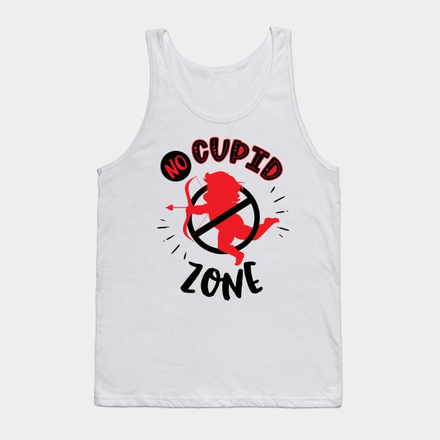 No Cupid Zone Tank Top by MZeeDesigns